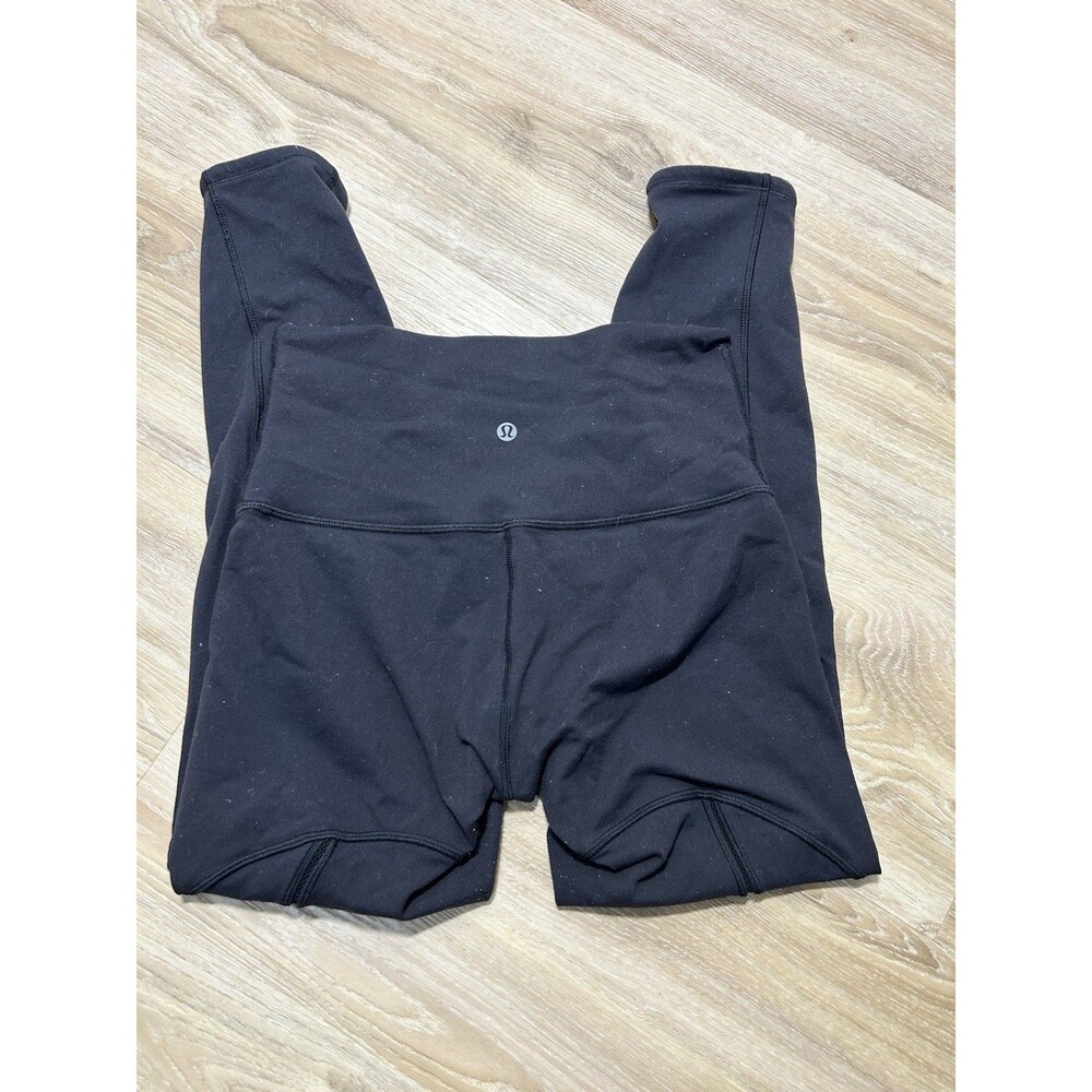 lululemon athletica Women’s Black Solid Leggings High Rise Stretch